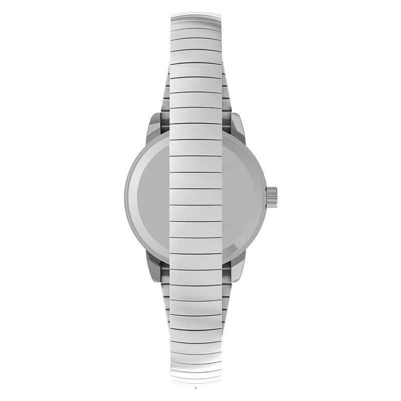 Timex Women's T2H371 Quartz Easy Reader Watch with White Dial Analogue Display and Silver Stainless Steel Bracelet Women's - Image 2